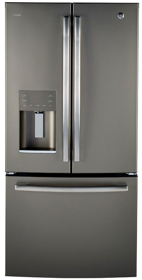 GE Profile™ 17.5 Cu. Ft. Slate Counter Depth French Door Refrigerator