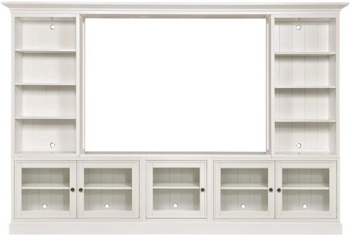 Hammary® Structures White Quintuple Display Entertainment