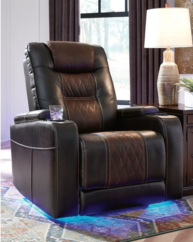 Signature Design by Ashley® Composer Brown Power Recliner with Adjustable Headrest 8