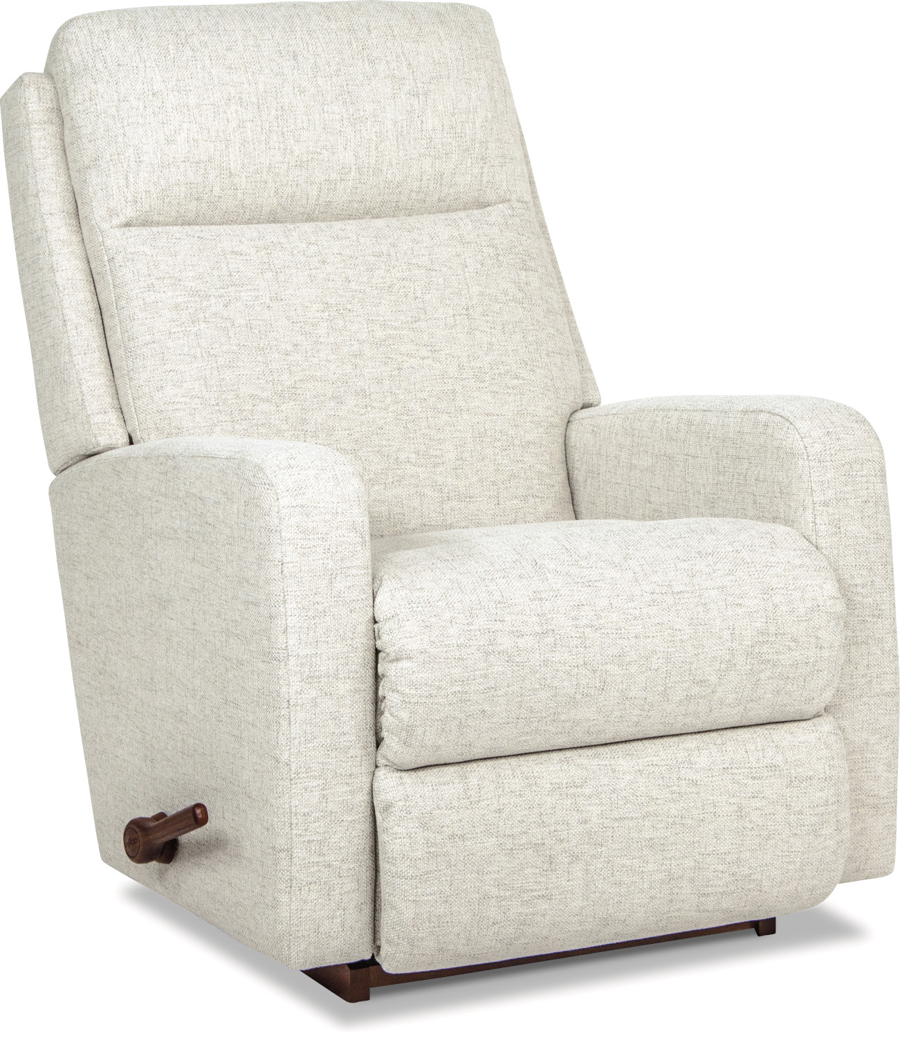 La Z Boy Finley Parchment Reclina Glider Recliner with optional Chrome Arc Handle