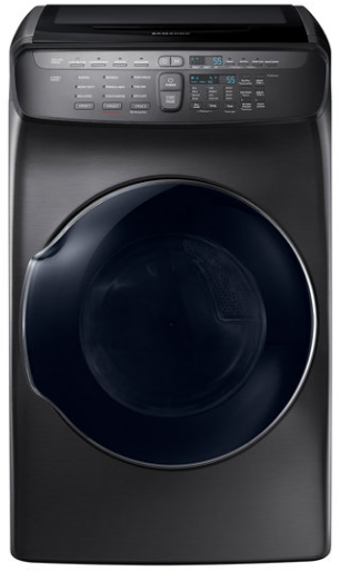 Samsung FlexDry™ Gas Dryer-Fingerprint Resistant Black Stainless Steel