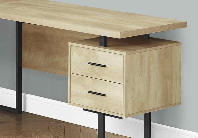 Computer Desk, Home Office, Corner, Left, Right Set-Up, Storage Drawers,  70L, L Shape, Work, Laptop, Metal, Laminate, Black, Grey, Contemporary,  Modern, Big Sandy Superstore