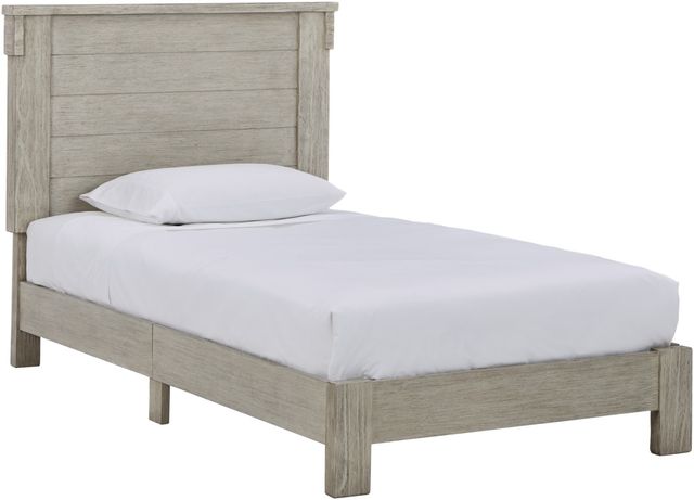 Signature Design by Ashley® Hollentown Whitewash Twin Panel Bed