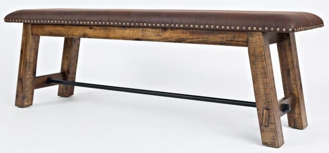 Jofran Inc. Cannon Valley Brown Bench-1