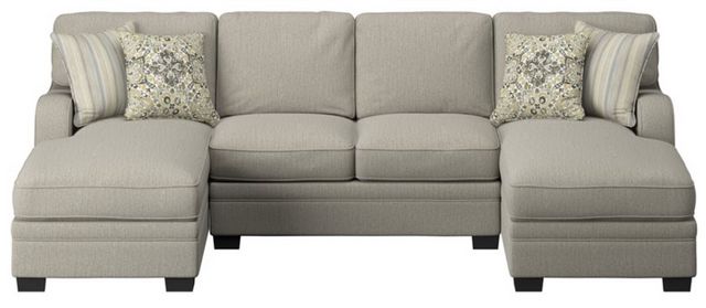 Emerald Home Analiese 3 Piece Ivory Tan Sectional Set