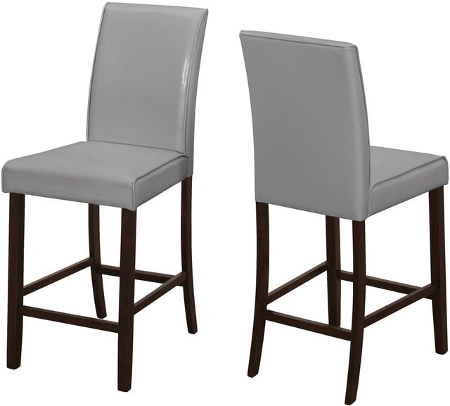 Monarch Specialties Inc. 2 Piece Grey Dining Chair