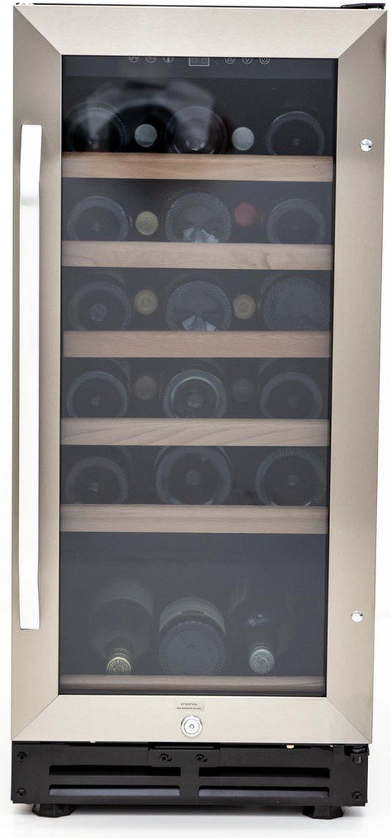 Avanti® 15" Stainless Steel with Black Cabinet Wine Cooler