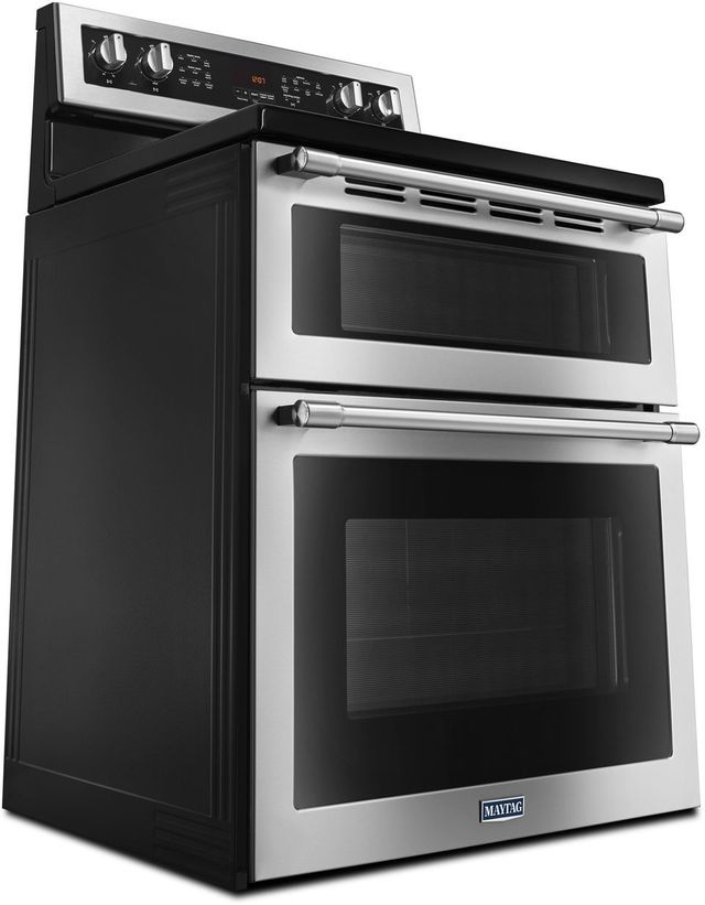 Maytag® 30" Fingerprint Resistant Stainless Steel Free Standing Double Oven Electric Range 5