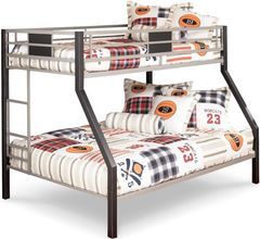Mill Street® Dinsmore Black/Gray Twin/Full Bunk Bed