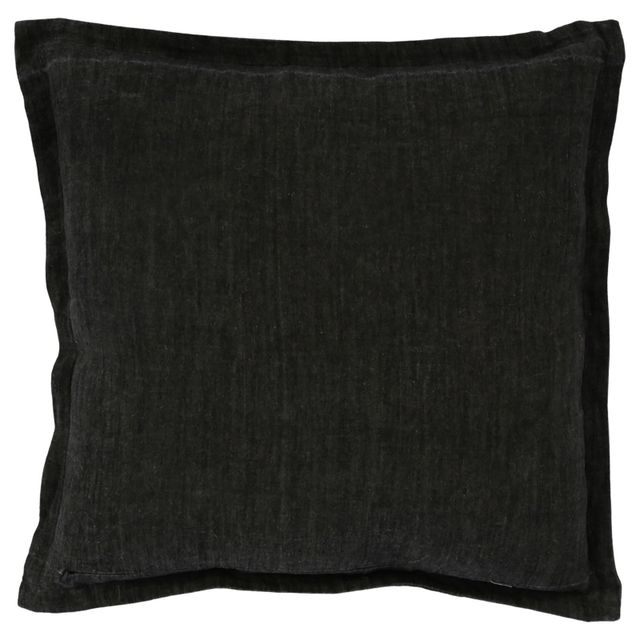 Villa by Classic Home Solstice Charcoal Throw Pillow 22x22-1