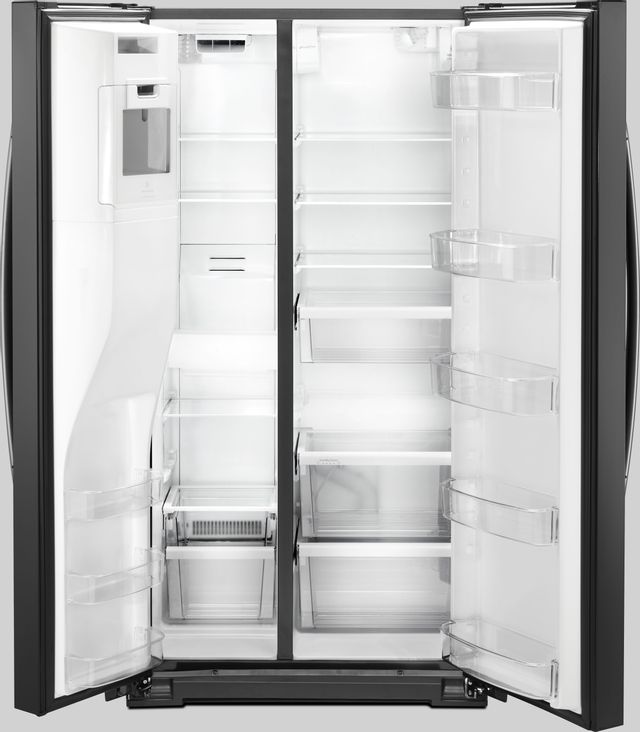 Whirlpool® 21 Cu. Ft. Counter Depth Side-By-Side Refrigerator-Black 3