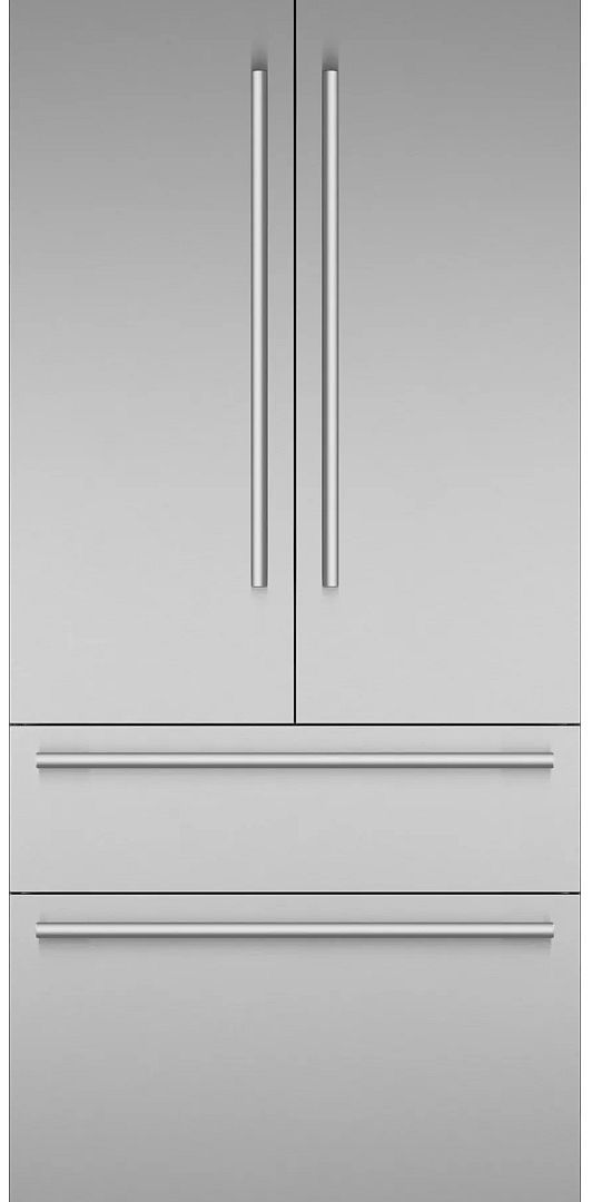 Thermador® Freedom® 36'' Masterpiece® Stainless Steel Built-in Counter Depth French Door Freezer -0