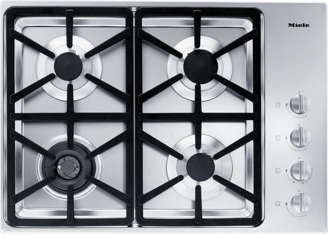 Miele 30" Stainless Steel Gas Cooktop-0