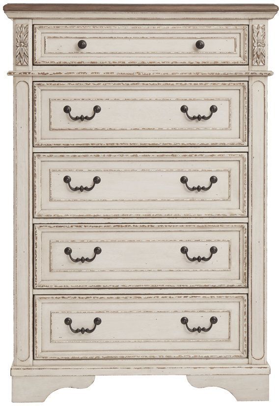 Signature Design by Ashley® Realyn Antiqued Two Tone Chest of Drawers 1