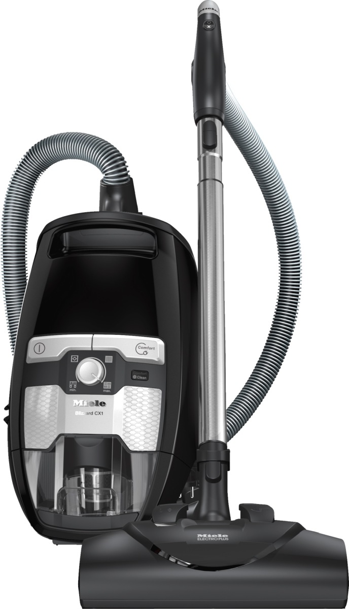 Miele Blizzard CX1 Lightning Obsidian Black Bagless Canister Vacuum