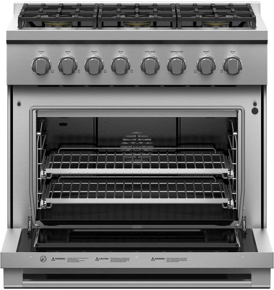 Fisher & Paykel Series 7 36" Stainless Steel Pro Style Natural Gas Range 1