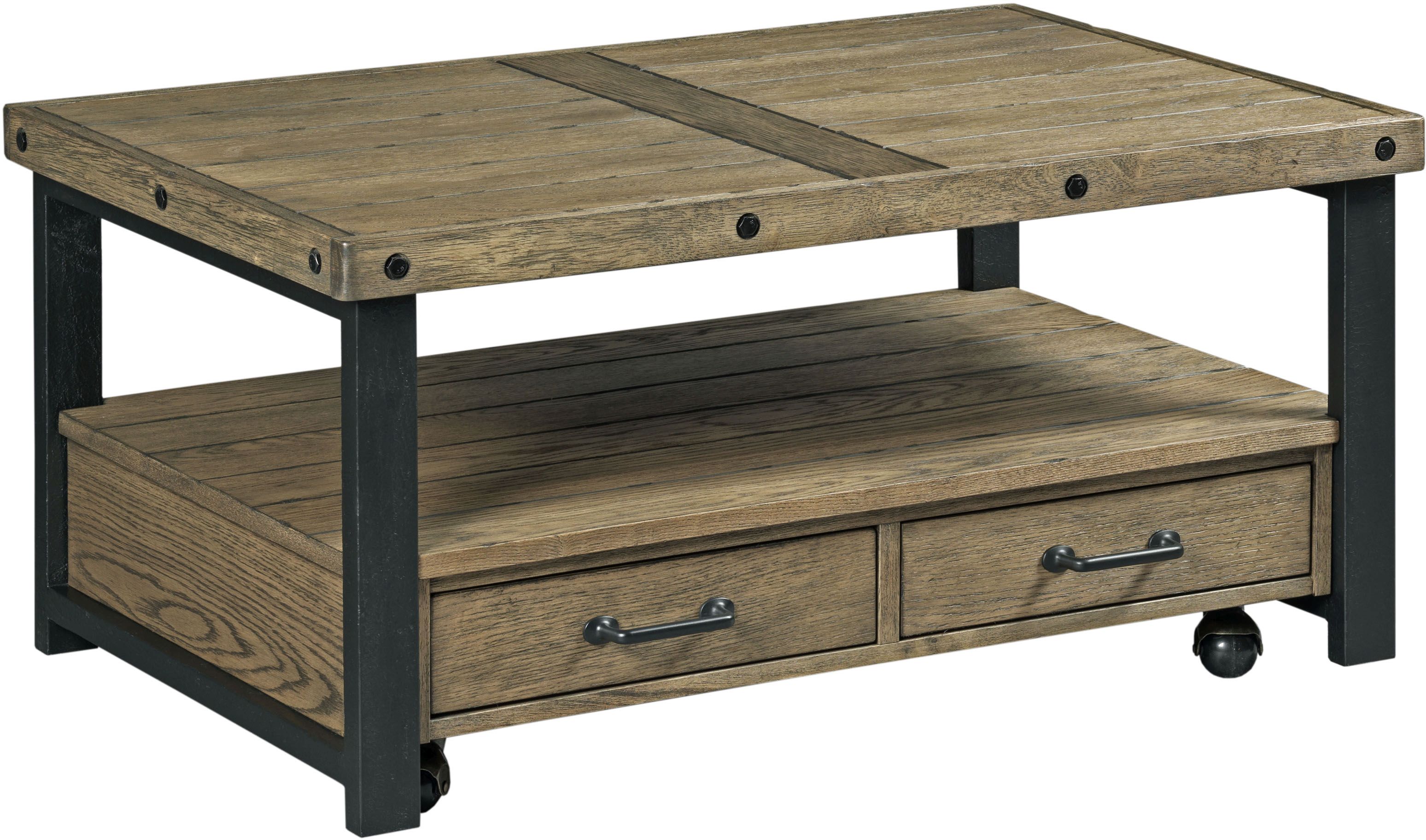 England Furniture Workbench Small Rectangular Cocktail Table