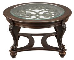 Signature Design by Ashley® Norcastle Dark Brown Oval Coffee Table
