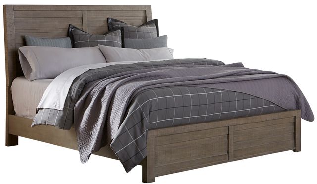 Samuel Lawrence Furniture Ruff Hewn Gray Queen Bed-0