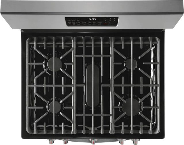 Frigidaire Gallery® 30" Black Stainless Steel Free Standing Gas Range with Air Fry 7