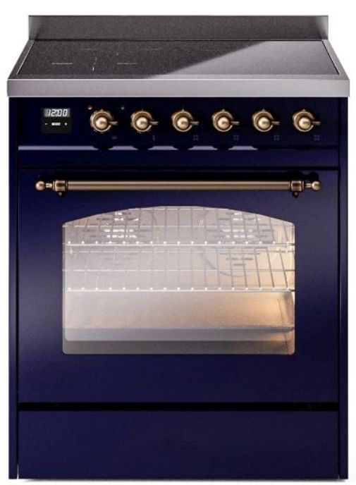 Ilve Nostalgie Ii 30 Blue Freestanding Induction Range Johns