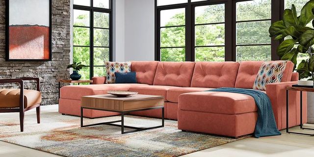 ModularOne Copper Dual Chaise 4 Piece Sectional-0