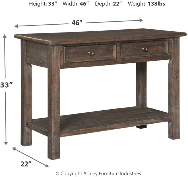 Table canapé rectangulaire Wyndahl, brun, Signature Design by Ashley® 1