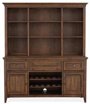 Magnussen Home® Bay Creek Aged Bronze/Toasted Nutmeg Buffet with Hutch