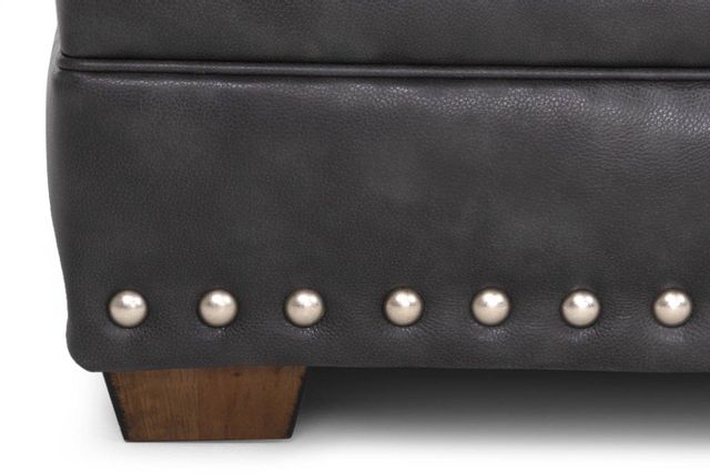 Franklin™ Della Florence Steel Leather Ottoman-2