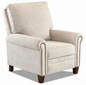 Klaussner® Cedar Point Gigi Linen High Leg Reclining Chair