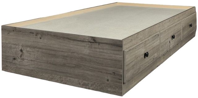 Perdue Woodworks Essential Weathered Gray Ash Twin Mates Bed