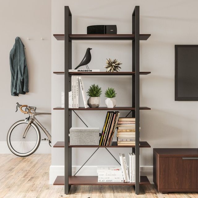 homestyles® Merge Brown Five-Shelf Bookcase 8