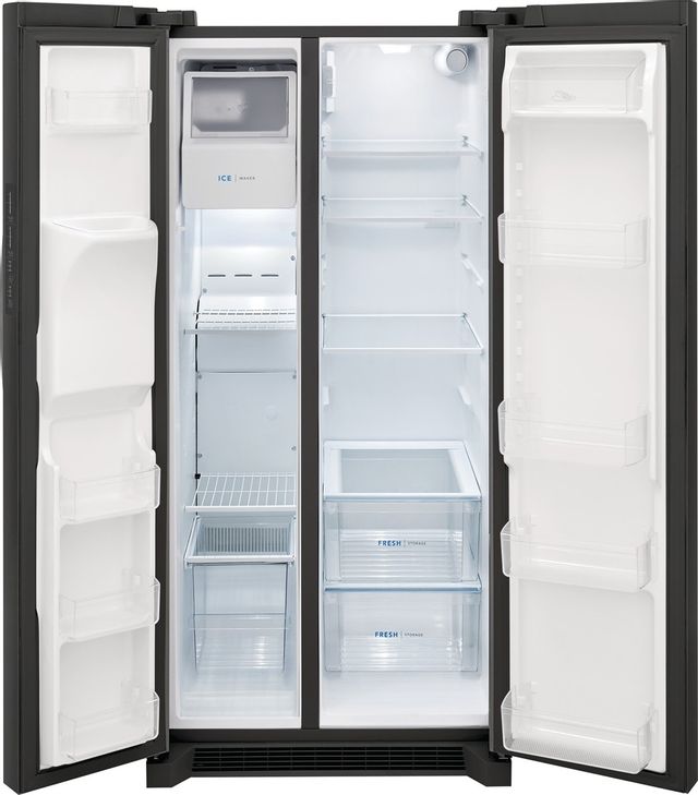 Frigidaire® 22.2 Cu. Ft. Black Stainless Steel Standard Depth Side-by-Side Refrigerator 1