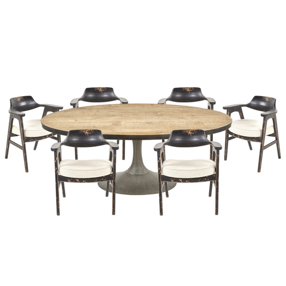 nest oval dining table