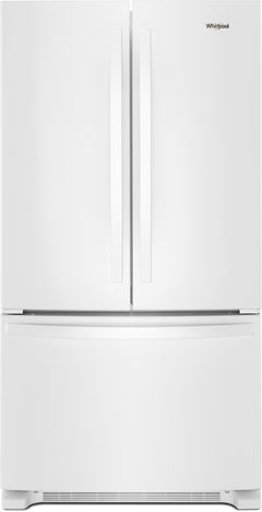 Whirlpool® 25 Cu. Ft. Wide French Door Refrigerator-White-WRF535SMHW