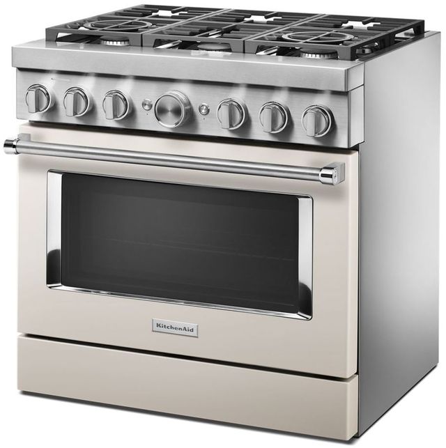KitchenAid® 36" Stainless Steel Commercial Style Freestanding Dual Fuel Range 38