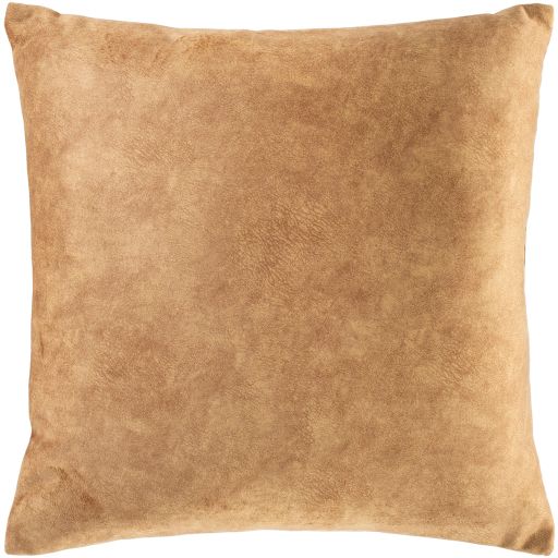 Surya Collins Camel 20" x 20" Toss Pillow with Polyester Insert 0