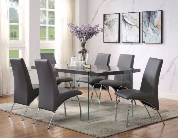 Clear dining best sale room table set