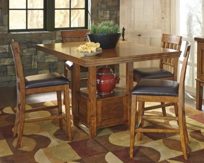 Signature Design by Ashley® Ralene Medium Brown Counter Height Dining Room Table-1