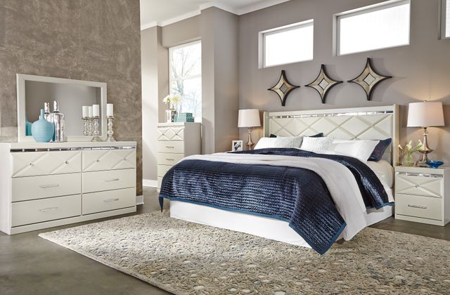 Signature Design by Ashley® Dreamur Champagne King Panel Bed 9