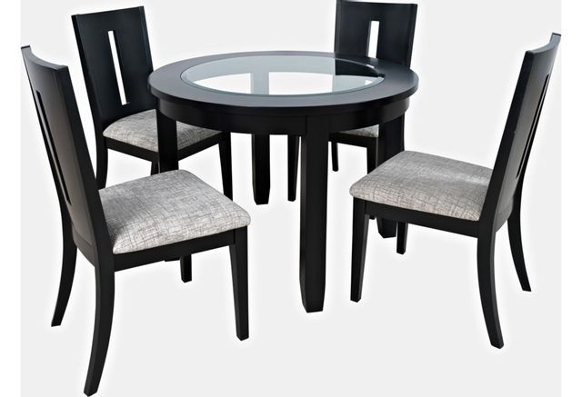 Jofran Inc. Urban Icon Black and Gray Slotback Chair 5
