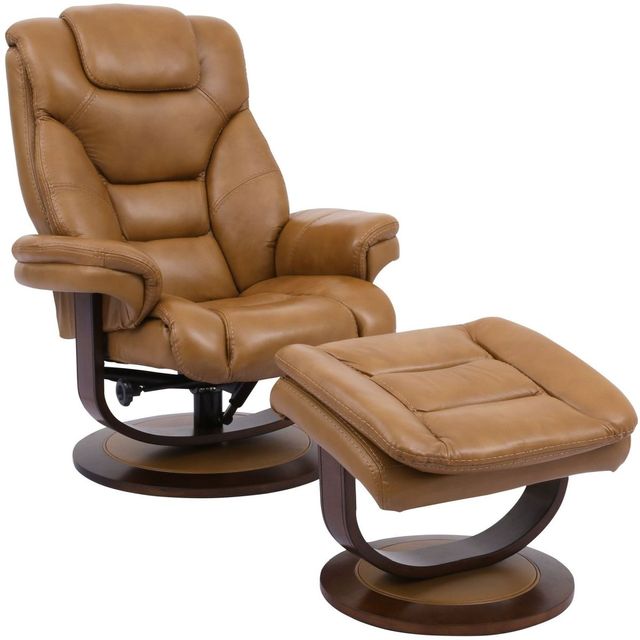 Parker House® Monarch Butterscotch Manual Reclining Swivel Chair and Ottoman