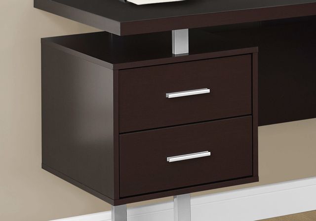 Computer Desk, Home Office, Corner, Left, Right Set-Up, Storage Drawers,  70L, L Shape, Work, Laptop, Metal, Laminate, Black, Grey, Contemporary,  Modern, Big Sandy Superstore