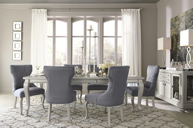 Signature Design by Ashley® Coralayne Dark Gray Dining Upholstered Side Chair 5