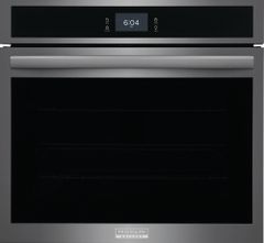 Frigidaire Gallery 30" Smudge-Proof® Black Stainless Steel Single Electric Wall Oven