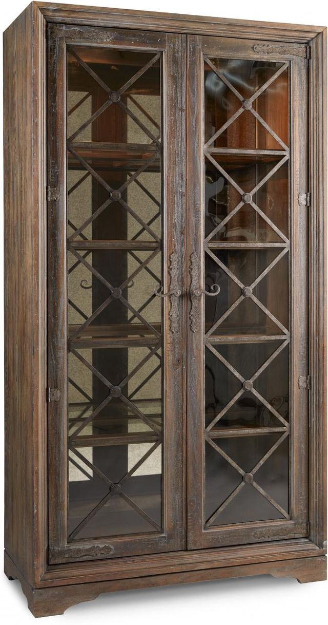 Hooker® Furniture Hill Country Brown Sattler Display Cabinet