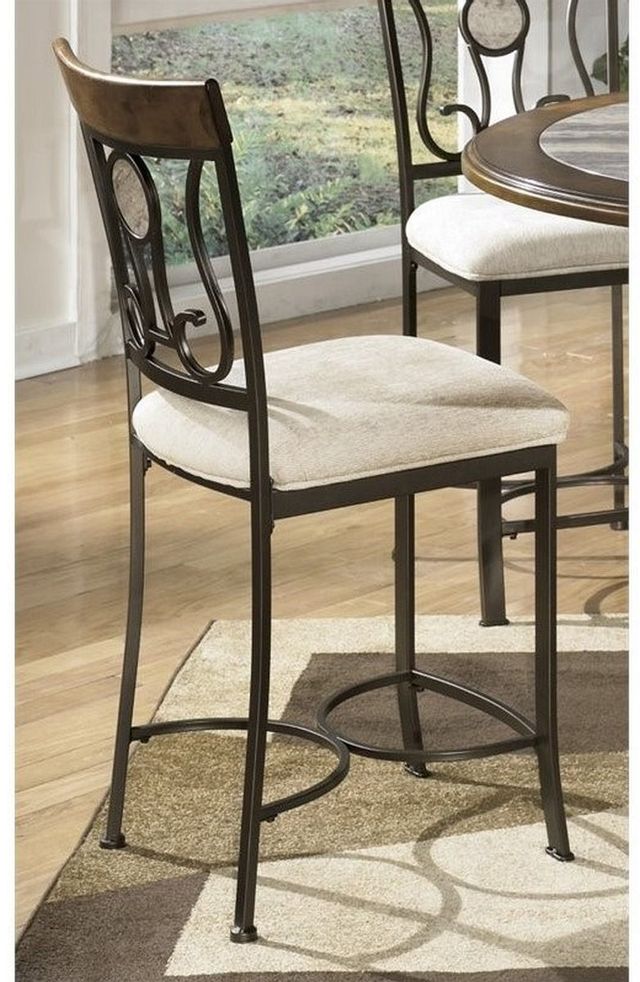 Signature Design by Ashley® Chenille Brown Counter Height Stool 1