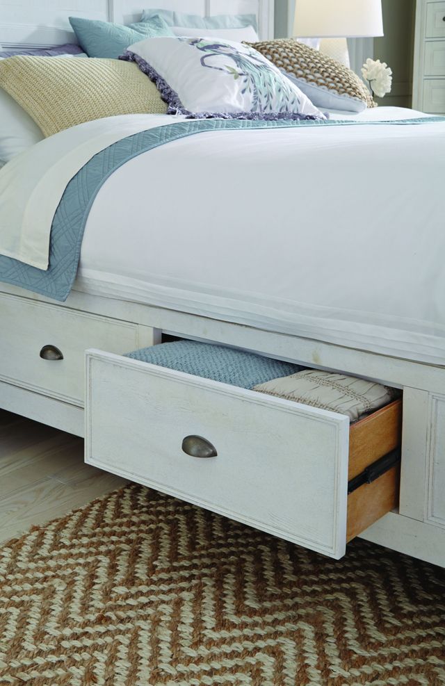 Magnussen Home® Heron Cove Chalk White/Dovetail Grey King Storage Panel Bed-2