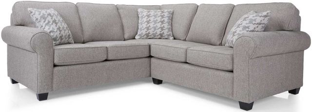 Decor-Rest® Furniture LTD 2576 2-Piece Gray Sectional Sofa