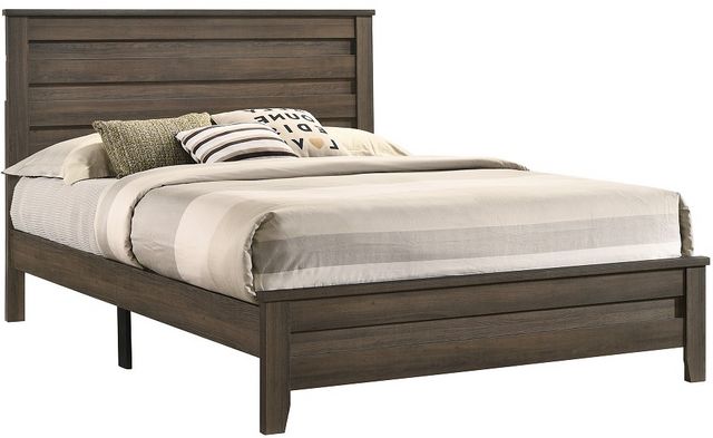 Crown Mark Marley Brown Queen Panel Bed | Hoelscher's Fine Furniture ...